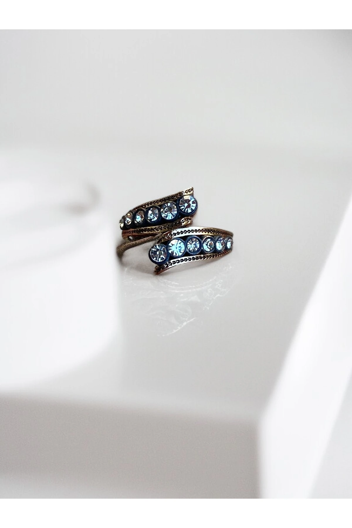 Elmas Montür Zirkon Taşlı Yüzük