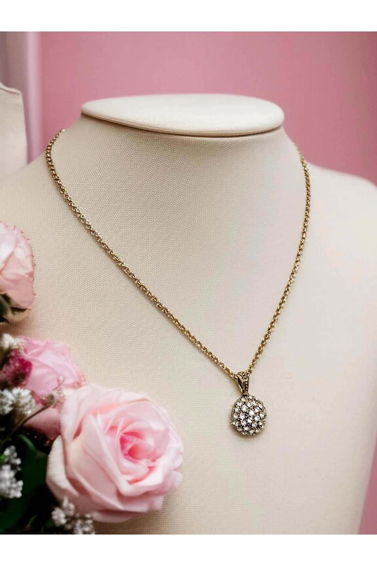 Yuvarlak Otantik Kolye