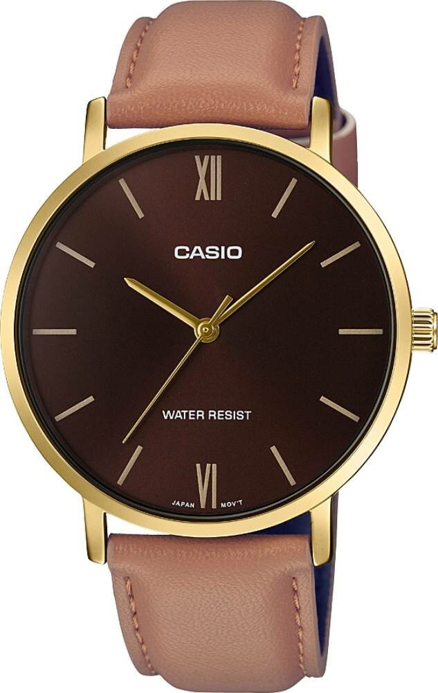 CASIO MTP-VT01GL-5BUDF ERKEK KOL SAATİ - Kahverengi