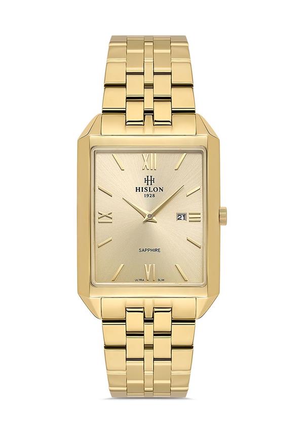 Hislon CL150G-08SG Erkek Kol Saati - Altın