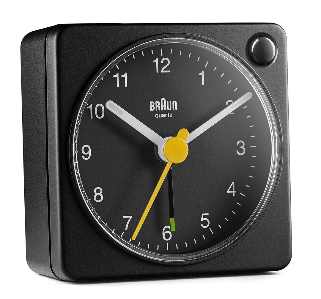 BRAUN BC02XB SİYAH KLASİK SEYAHAT ANALOG ALARMLI MASA SAATİ