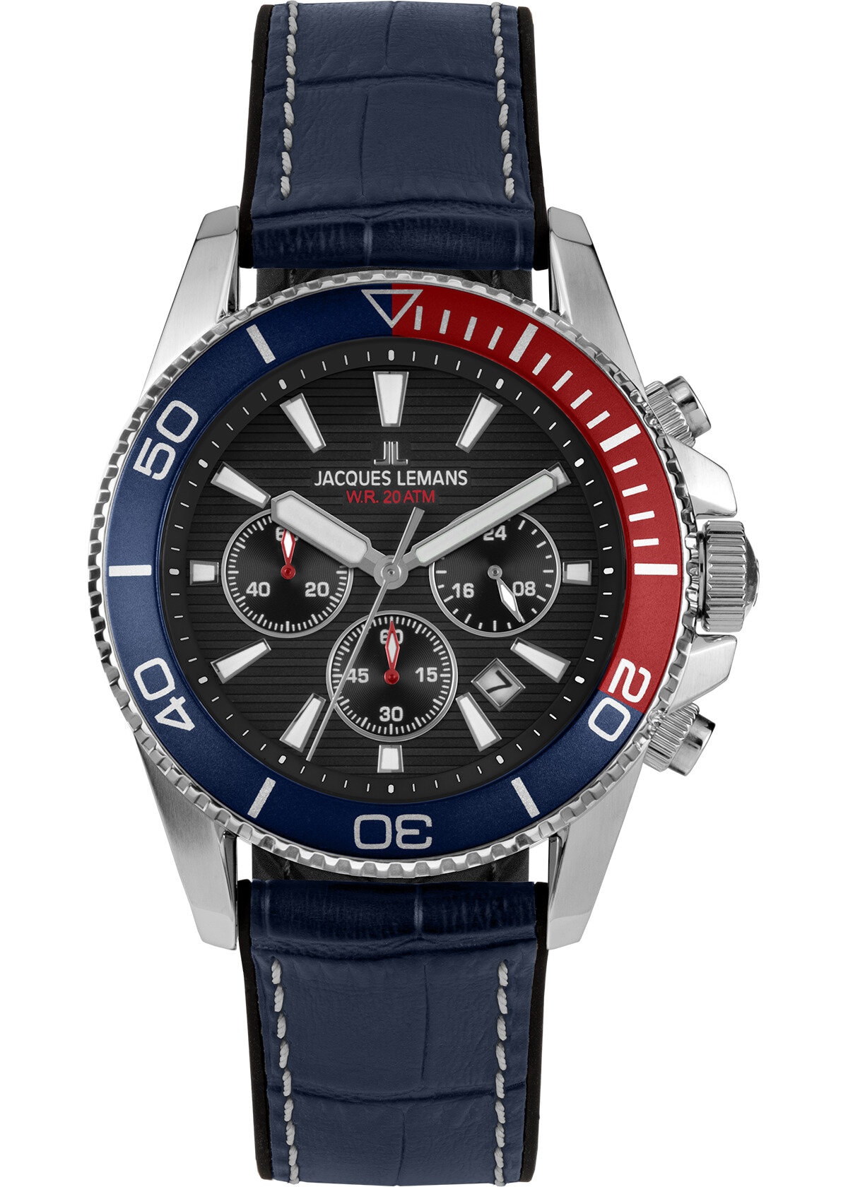 JACQUES LEMANS 1-2206D LIVERPOOL DIVER ERKEK KOL SAATİ - Siyah