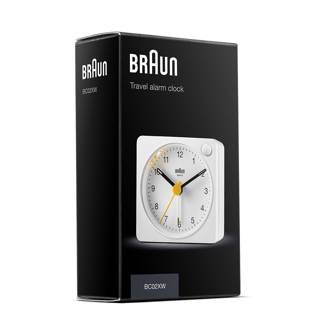 BRAUN BC02XW BEYAZ KLASİK SEYAHAT ANALOG ALARMLI MASA SAATİ