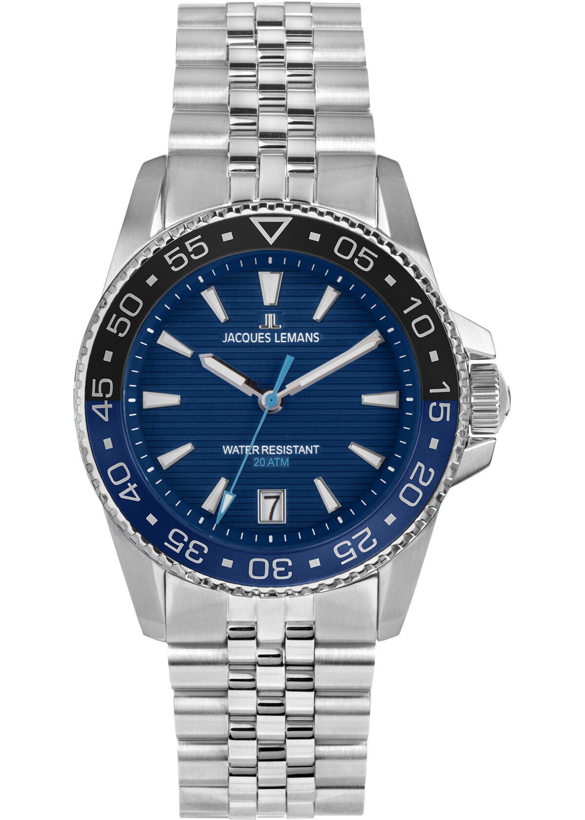 JACQUES LEMANS 1-2205I LIVERPOOL DIVER ERKEK KOL SAATİ - Mavi