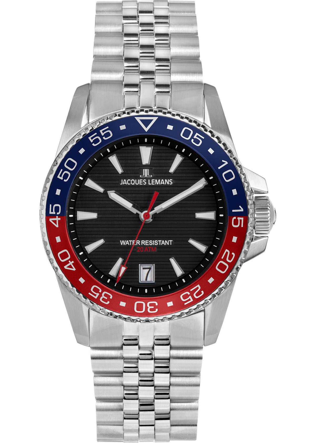 JACQUES LEMANS 1-2205K LIVERPOOL DIVER ERKEK KOL SAATİ - Siyah