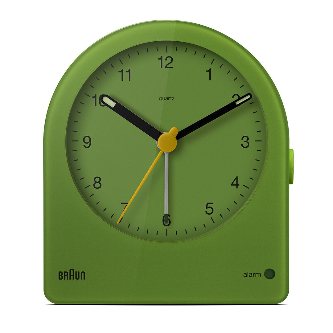 BRAUN BC22GN YEŞİL KLASİK ANALOG ALARMLI MASA SAATİ - Yeşil
