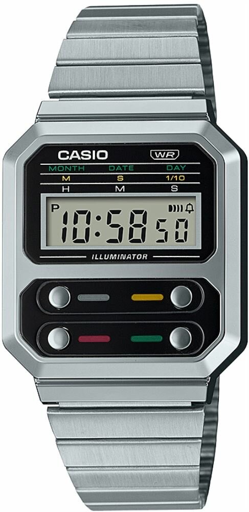 CASIO A100WE-1ADF RETRO ERKEK KOL SAATİ - Gri