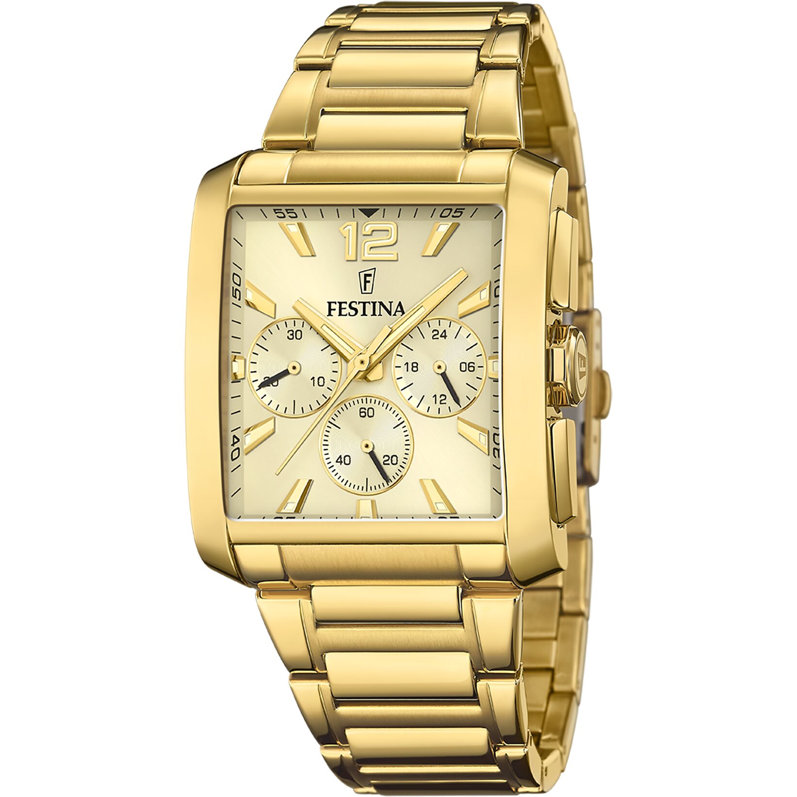 FESTINA F20638/2 SQUARE ERKEK KOL SAATİ - Altın