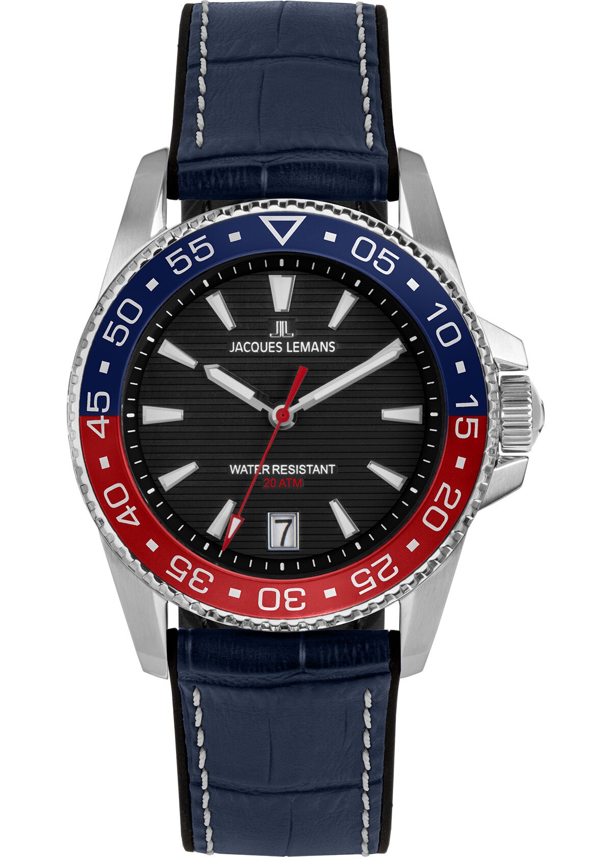 JACQUES LEMANS 1-2205D LIVERPOOL DIVER ERKEK KOL SAATİ - Siyah