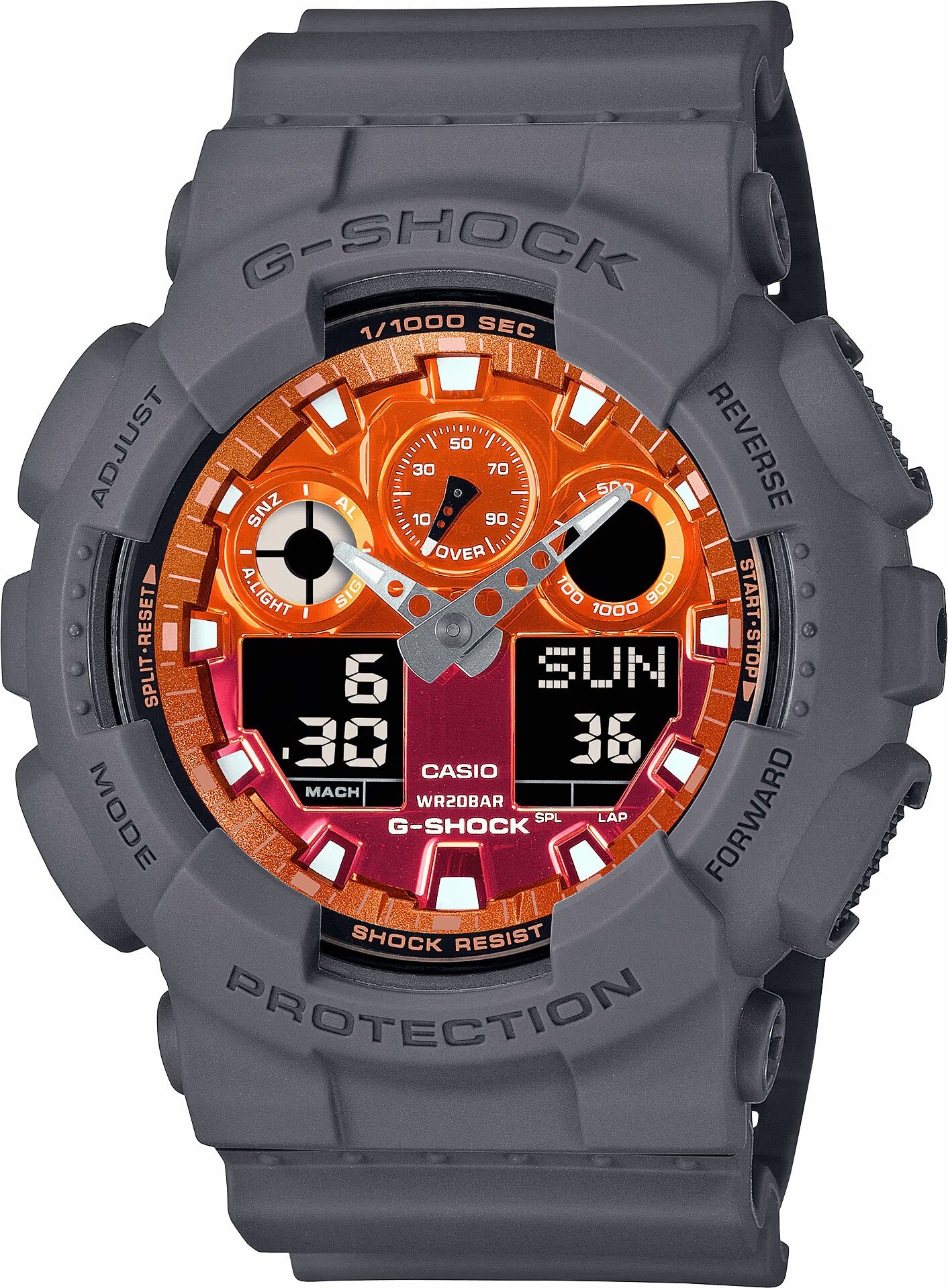 CASIO GA-100FL-8ADR ERKEK KOL SAATİ - İki Renk
