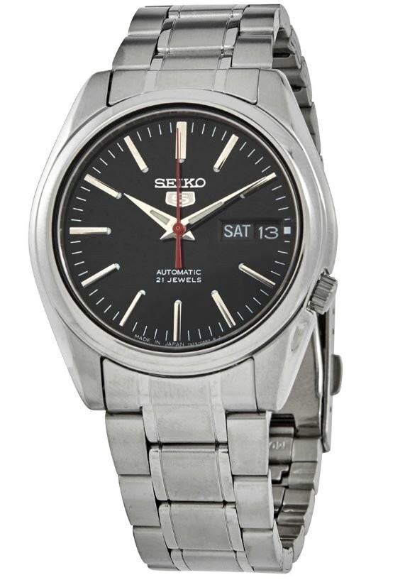 SEIKO 5 JAPAN SNKL45J1 ERKEK KOL SAATİ - Siyah