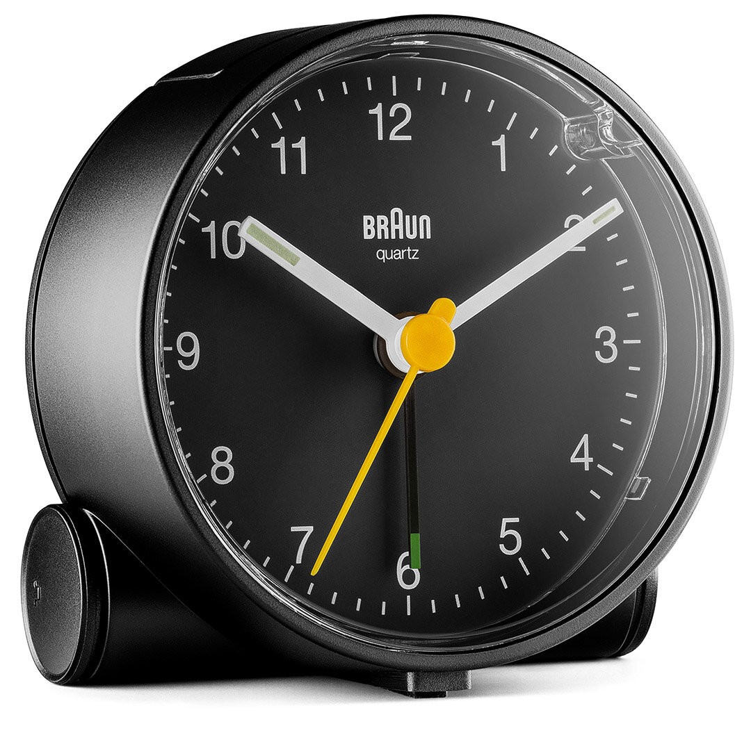 BRAUN BC01B SİYAH KLASiK ANALOG ALARMLI MASA SAATİ