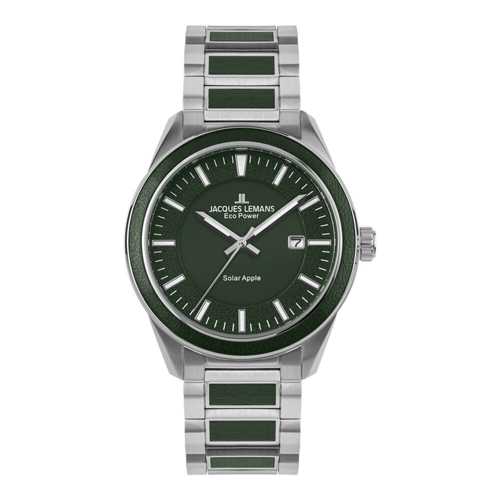 JACQUES LEMANS ECO POWER 1-2116E ERKEK KOL SAATİ - Yeşil