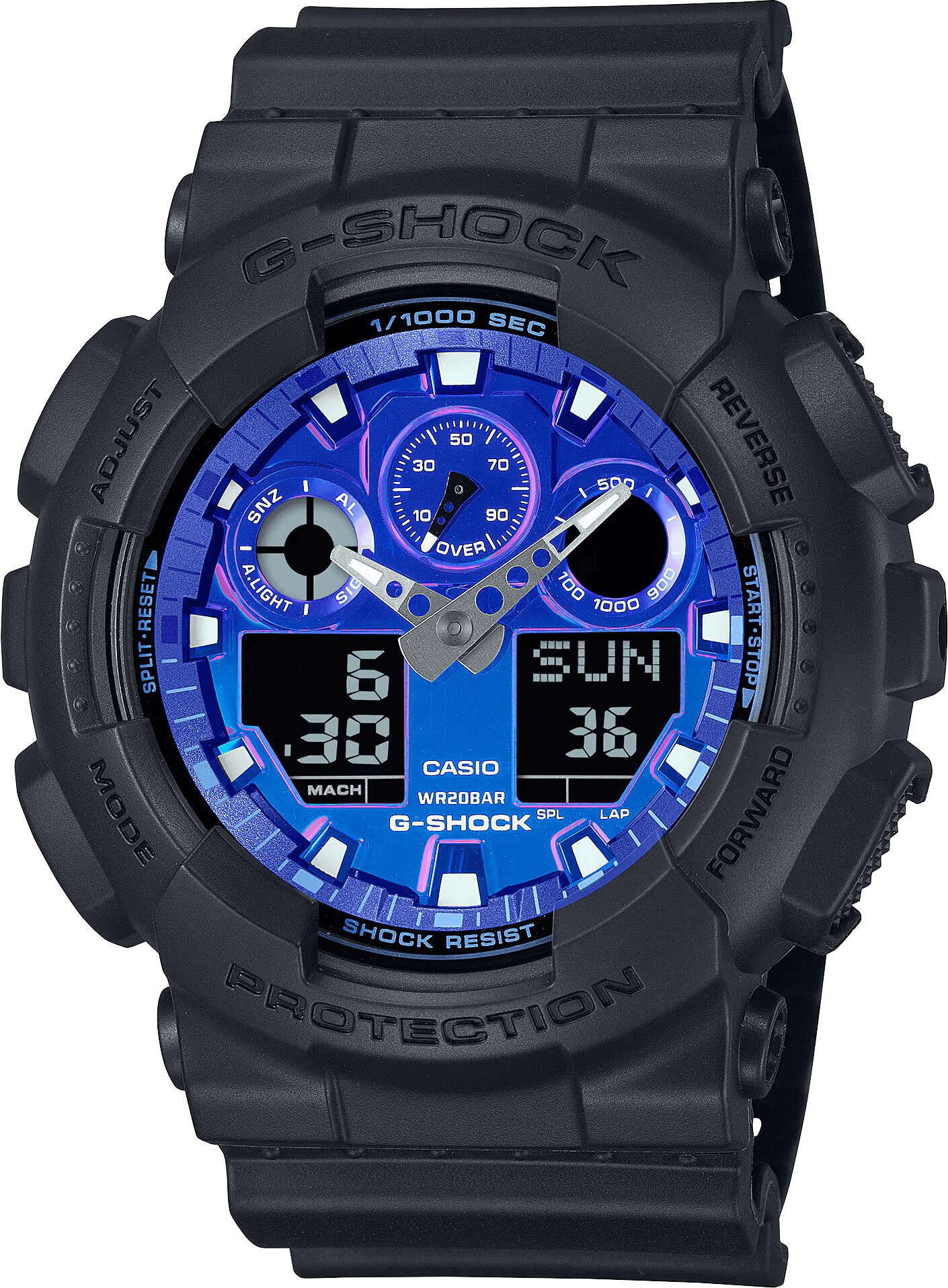 CASIO GA-100FL-1ADR ERKEK KOL SAATİ - Çok Renkli