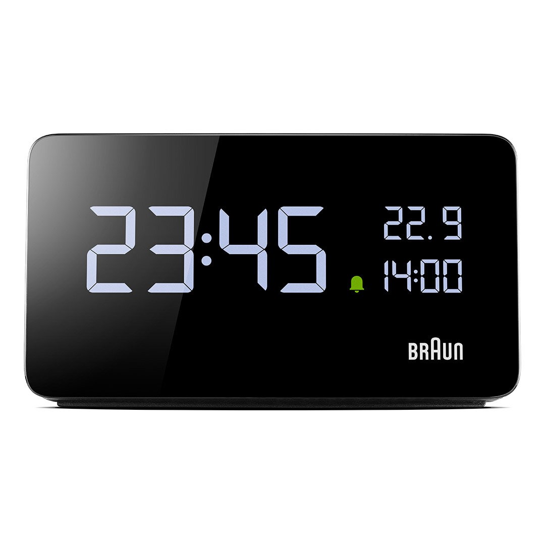 BRAUN BC20BEU SİYAH DİJİTAL ALARMLI MASA SAATi - Siyah