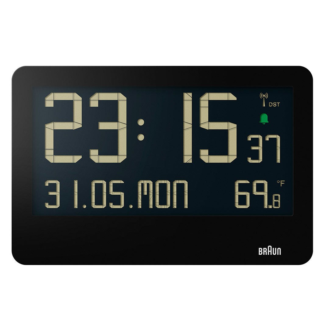 BRAUN BC14B SİYAH DİJİTAL DUVAR SAATİ