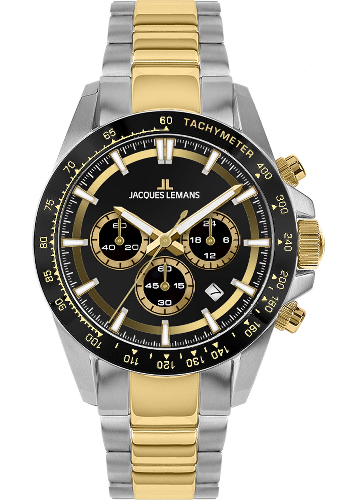 JACQUES LEMANS 1-2207D LIVERPOOL CHRONOGRAPH ERKEK KOL SAATİ - Siyah