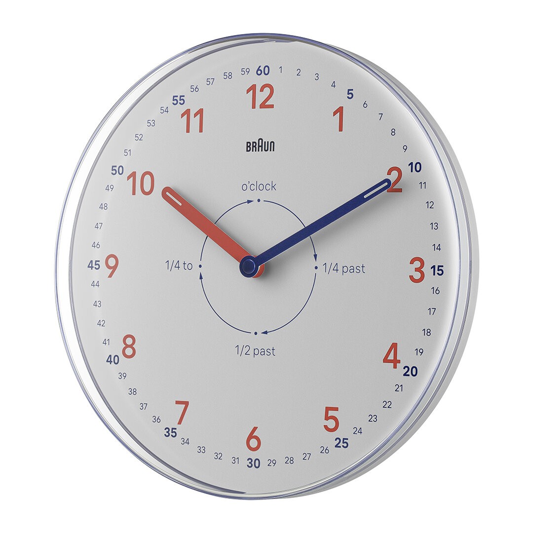 BRAUN BC26TW BEYAZ TIME TEACHERS ANALOG DUVAR SAATİ