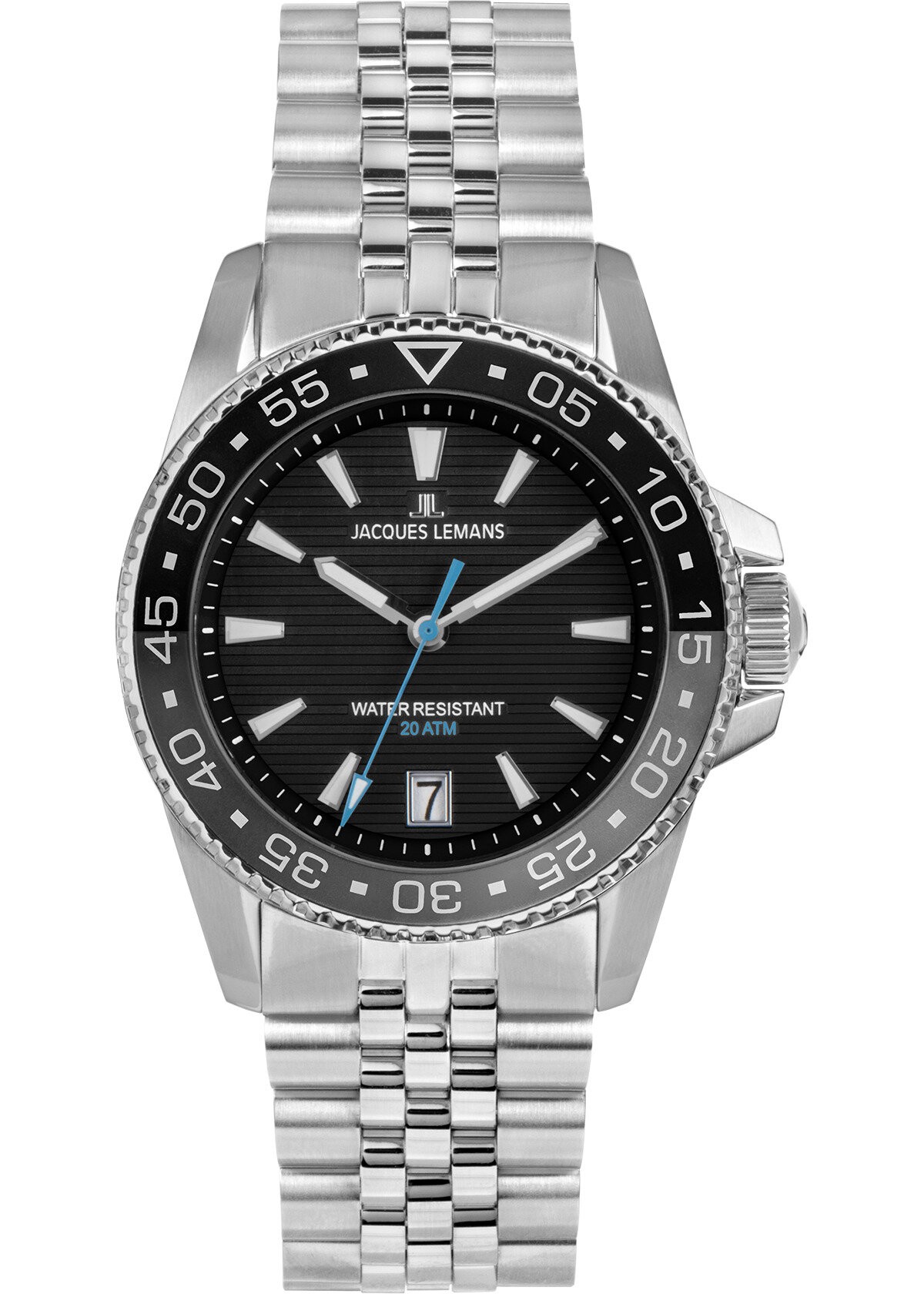 JACQUES LEMANS 1-2205H LIVERPOOL DIVER ERKEK KOL SAATİ - Siyah