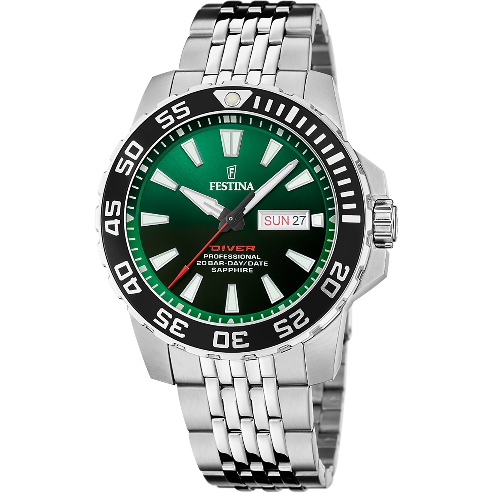 FESTINA F20661/2 THE ORIGINALS DIVER ERKEK KOL SAATİ - Yeşil