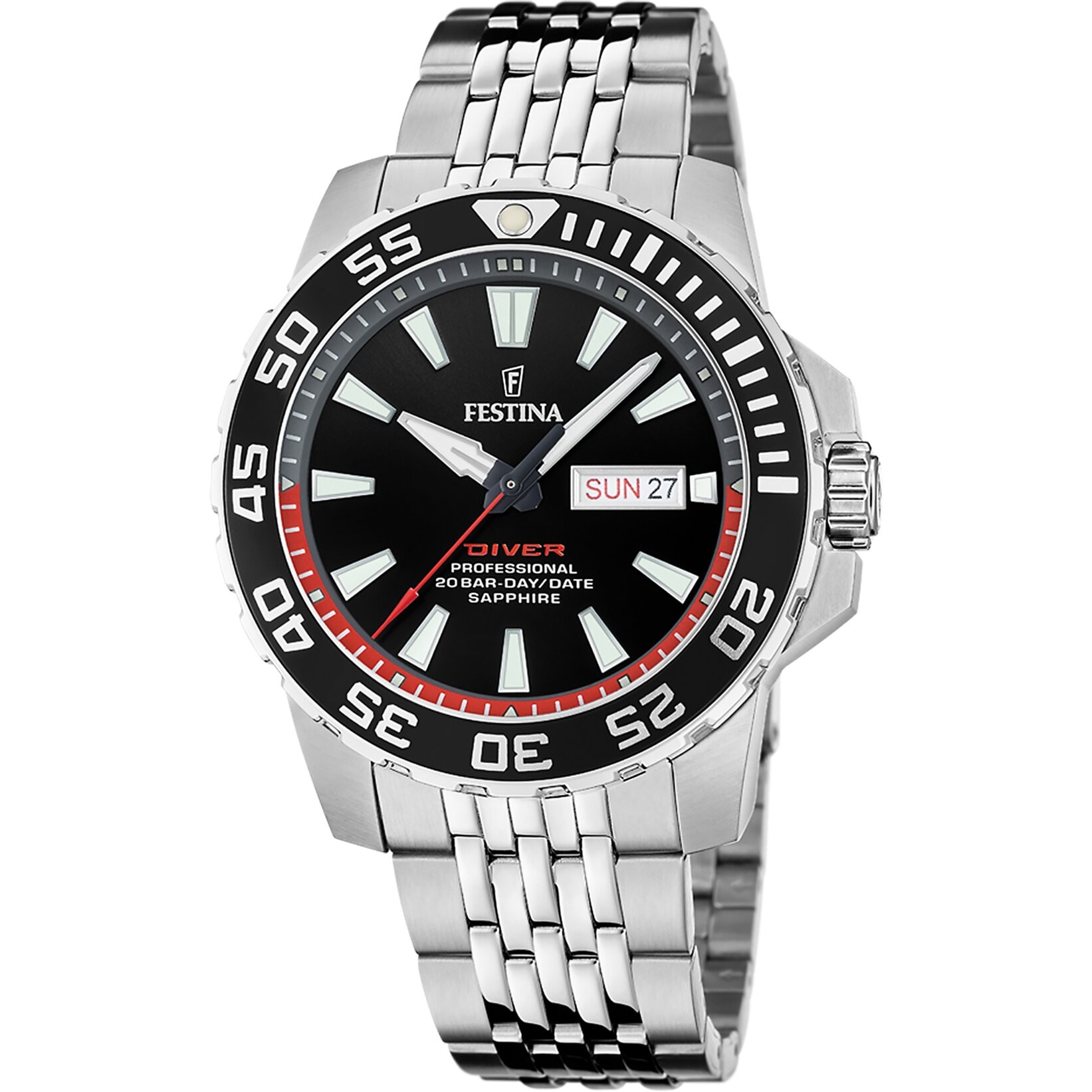 FESTINA F20661/3 THE ORIGINALS DIVER ERKEK KOL SAATİ - Siyah