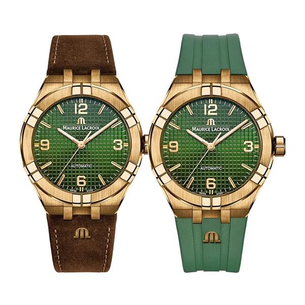 Maurice Lacroix ML-AI6008BRZ0B630-M Erkek Kol Saati ve Yedek Kordon - Rose Gold