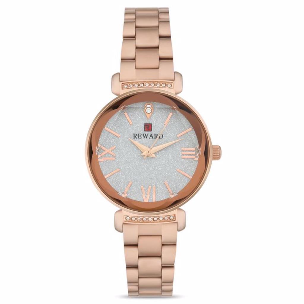 REWARD VİP ŞIK ZARİF VE TAŞLI KADIN KOL SAATİ - Rose Gold