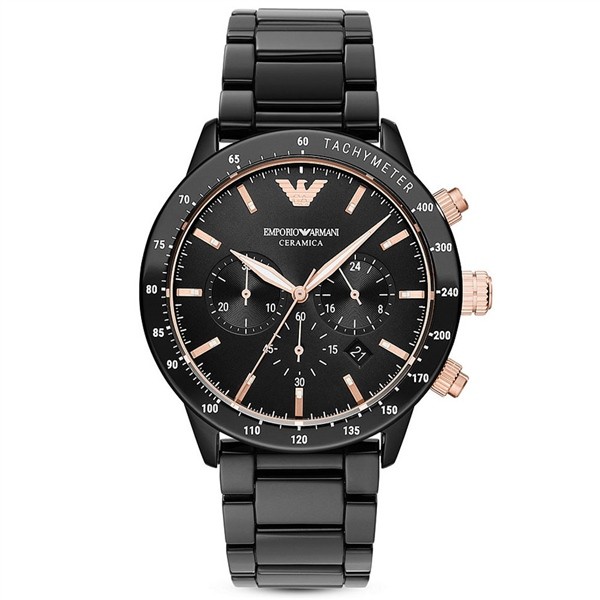 Emporio Armani AR70002 Erkek Kol Saati - Siyah