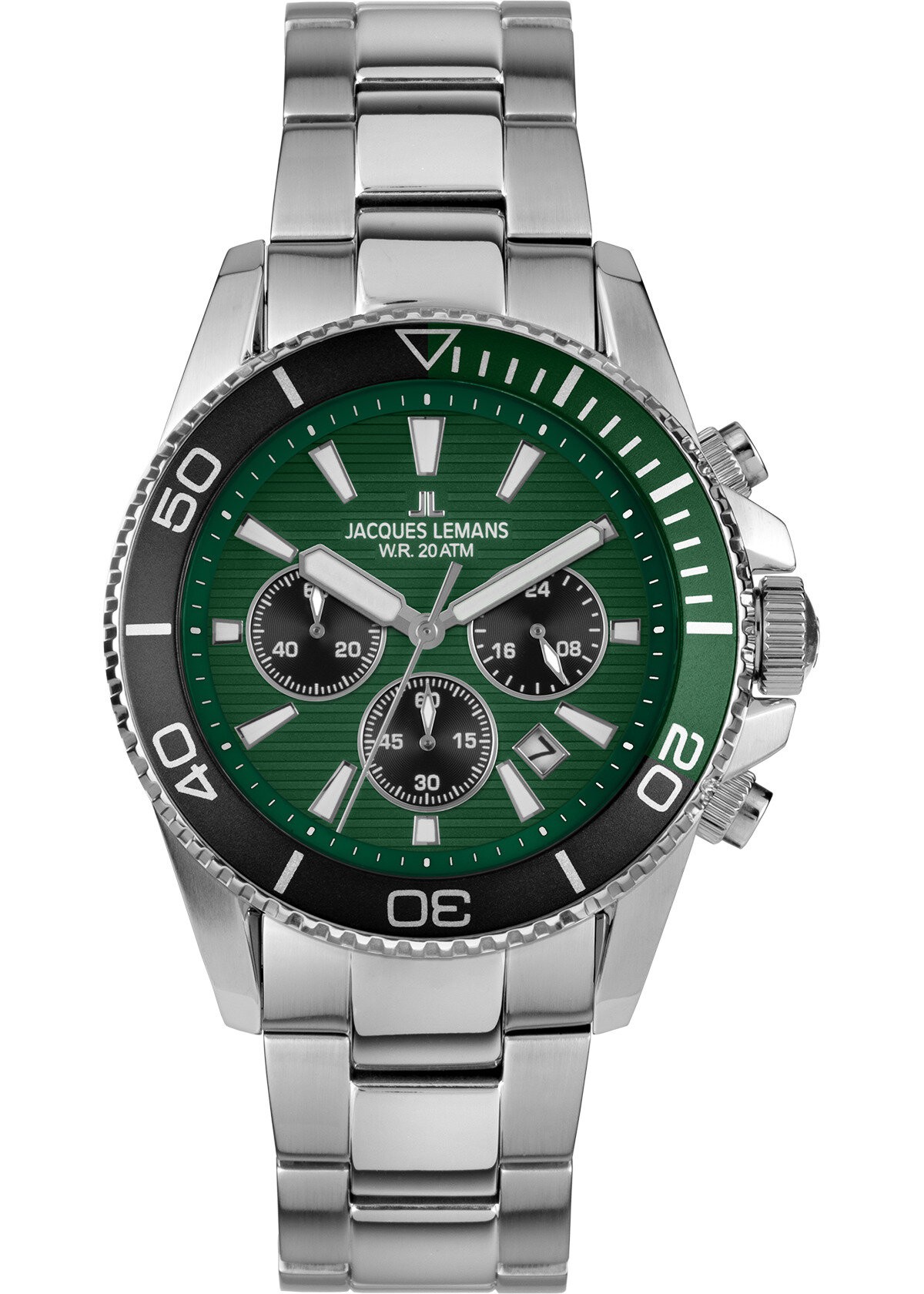 JACQUES LEMANS 1-2206I LIVERPOOL DIVER ERKEK KOL SAATİ - Yeşil