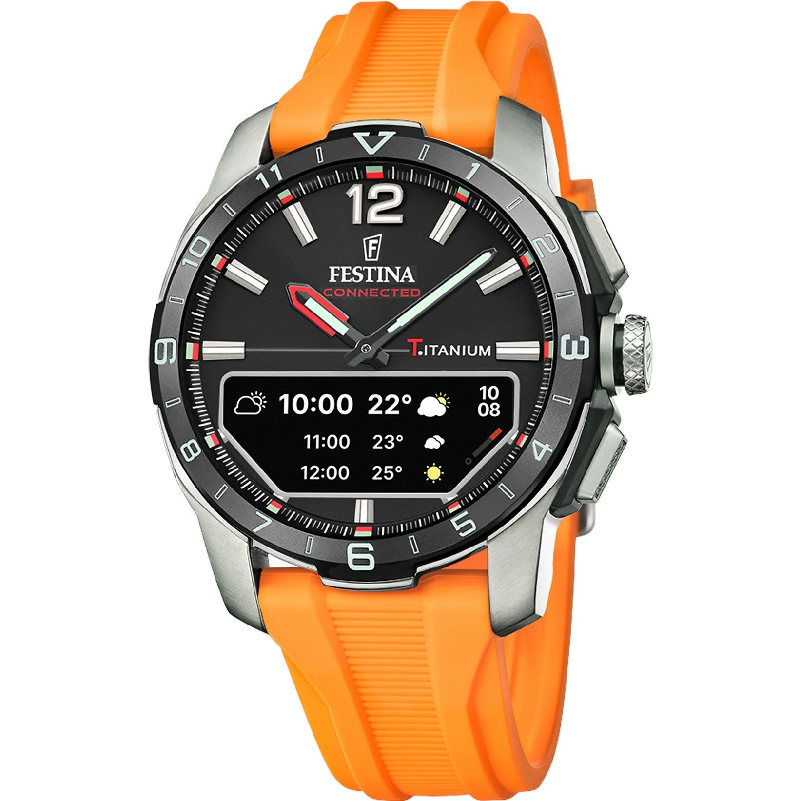 FESTINA F23000/D CONNECTED-D ORANGE ERKEK KOL SAATİ - Siyah