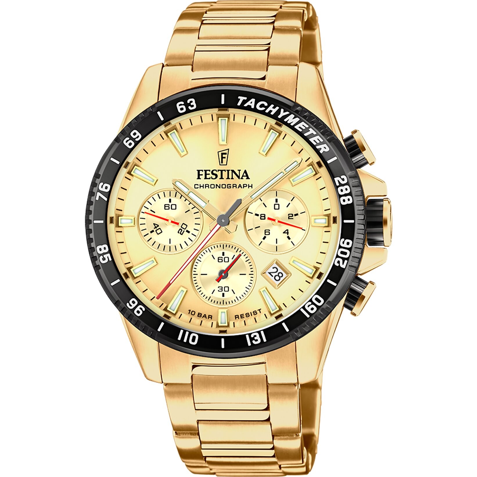 FESTINA F20634/6 TIMELESS CHRONOGRAPH ERKEK KOL SAATİ - Sarı