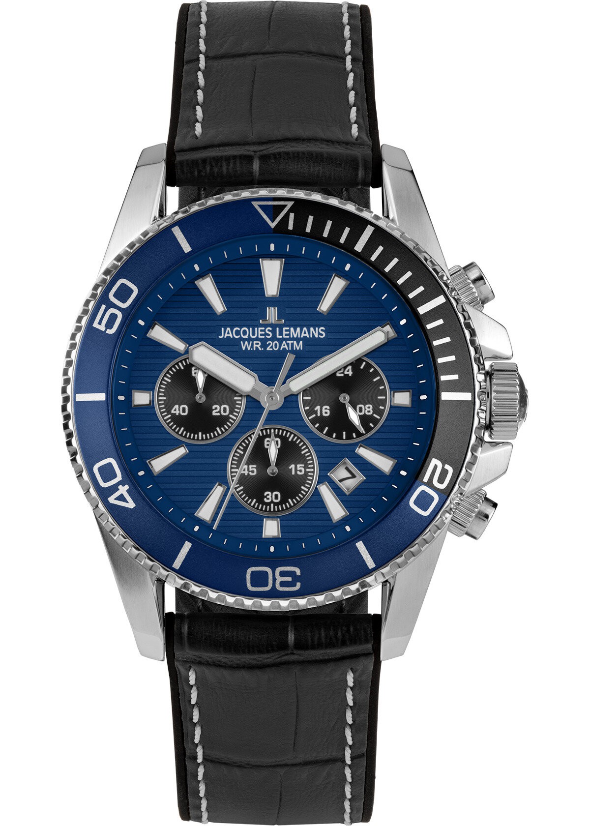JACQUES LEMANS 1-2206B LIVERPOOL DIVER ERKEK KOL SAATİ - Mavi