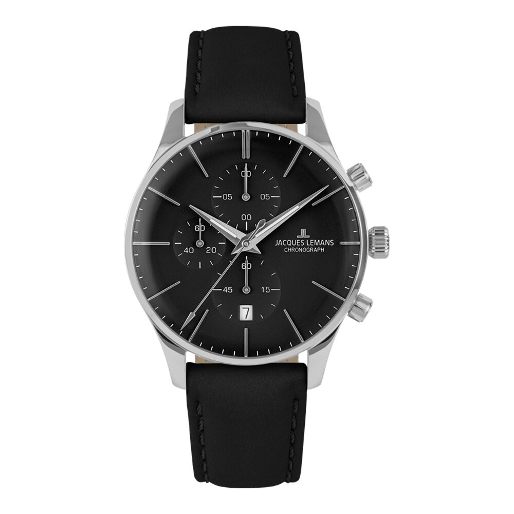 JACQUES LEMANS LONDON 1-2163A ERKEK KOL SAATİ - Siyah