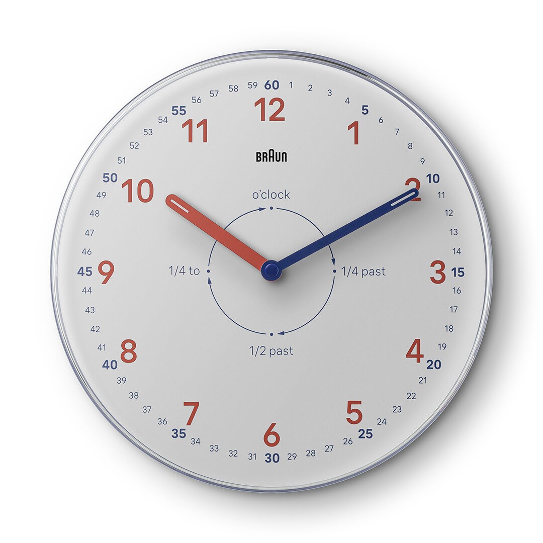 BRAUN BC26TW BEYAZ TIME TEACHERS ANALOG DUVAR SAATİ - Beyaz