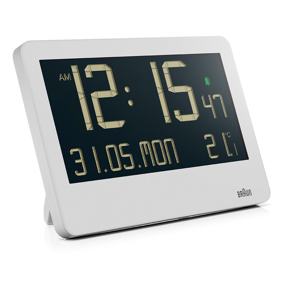 BRAUN BC14W BEYAZ DİJİTAL DUVAR SAATİ