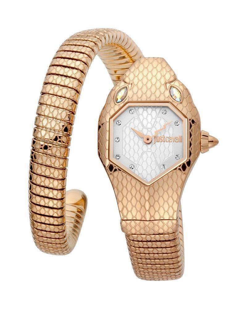 JUST CAVALLİ ROSEGOLD KASA VE KORDON ZARİF VE ŞIK KULLANIMA UYGUN KADIN KOL SAATİ - Rose Gold