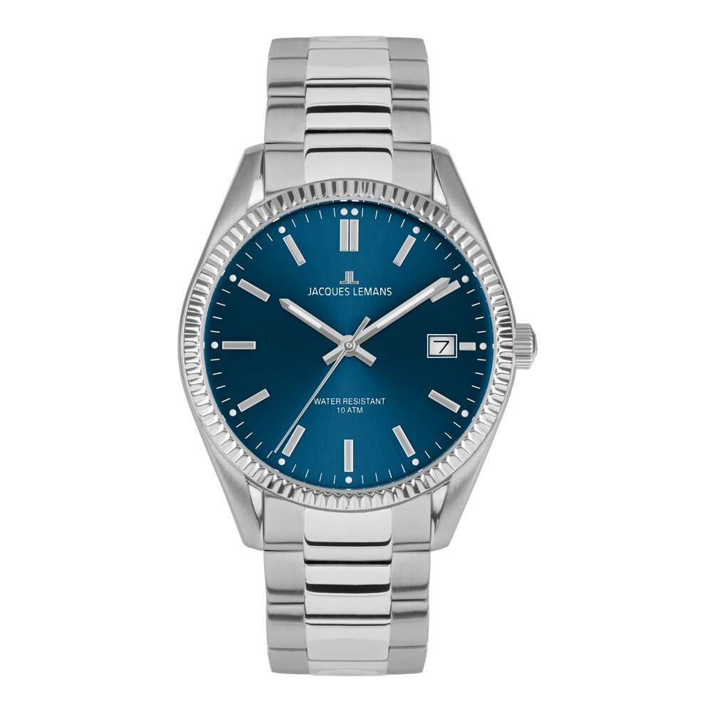 JACQUES LEMANS ANNIVERSARY DERBY 50-3C ERKEK KOL SAATİ - Mavi