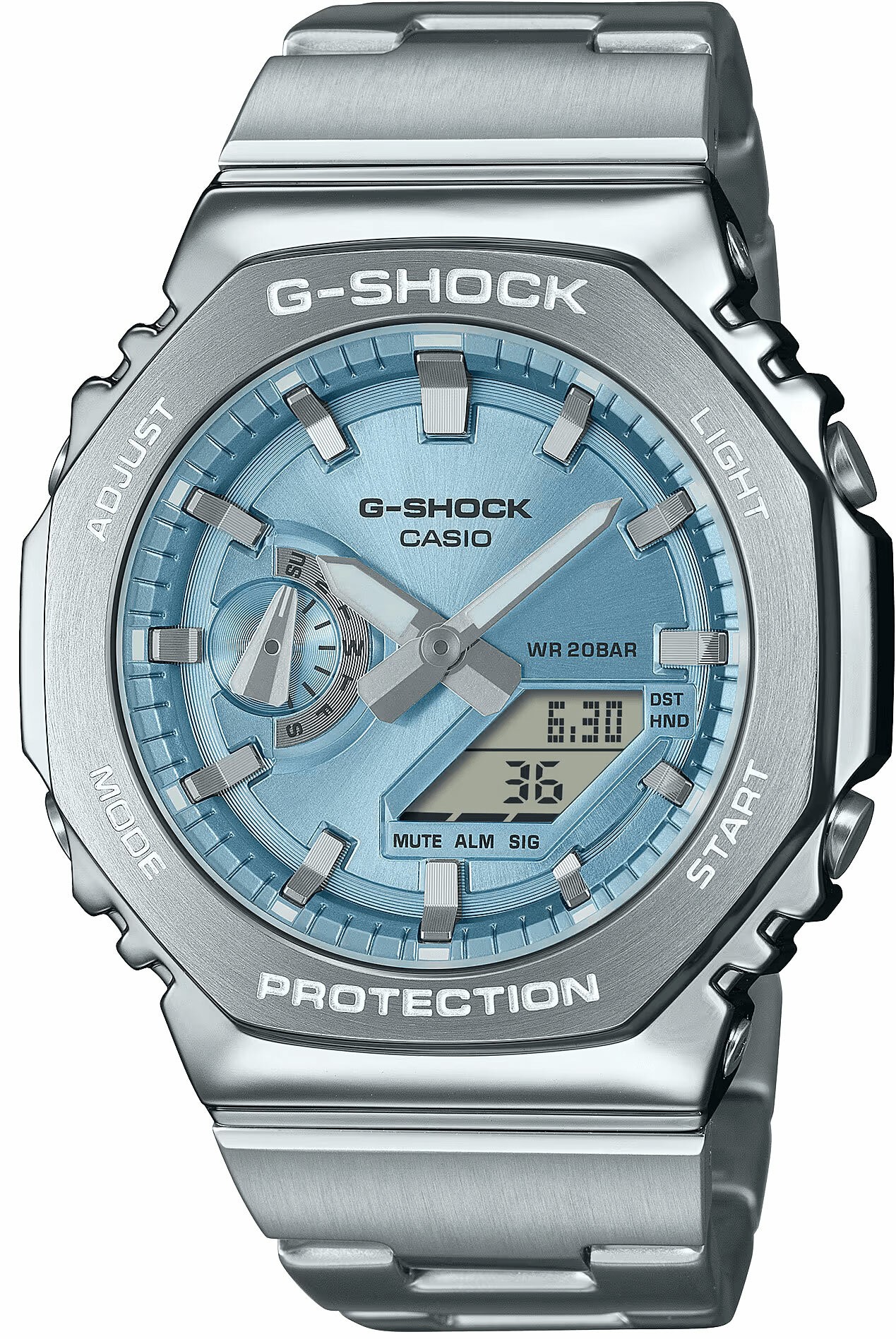 CASIO GM-2110D-2ADR ERKEK KOL SAATİ - Mavi