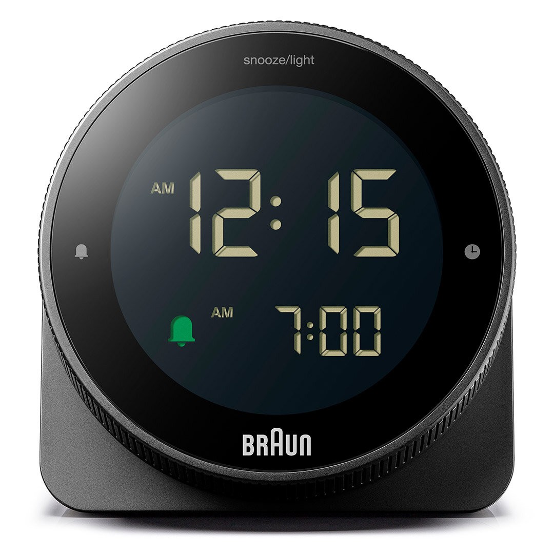 BRAUN BC24B SİYAH DOKUNMATİK EKRANLI DİJİTAL ALARMLI MASA SAATi - Siyah
