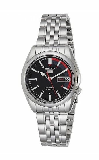 SEIKO 5 JAPAN SNK375J1 ERKEK KOL SAATİ - Siyah