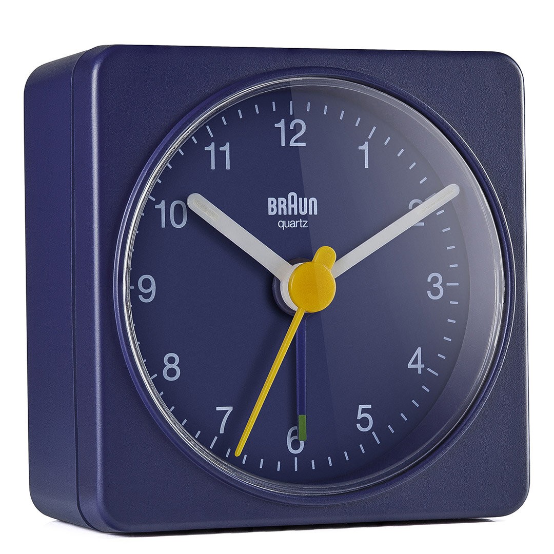 BRAUN BC02BL MAVİ KLASİK SEYAHAT ANALOG ALARMLI MASA SAATİ