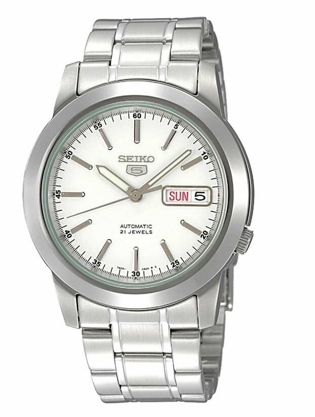 SEIKO 5 JAPAN SNKE49J1 ERKEK KOL SAATİ - Beyaz