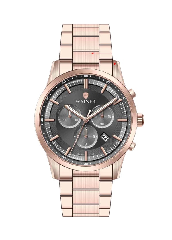 Wainer WA.19426-E Erkek Kol Saati - Rose Gold