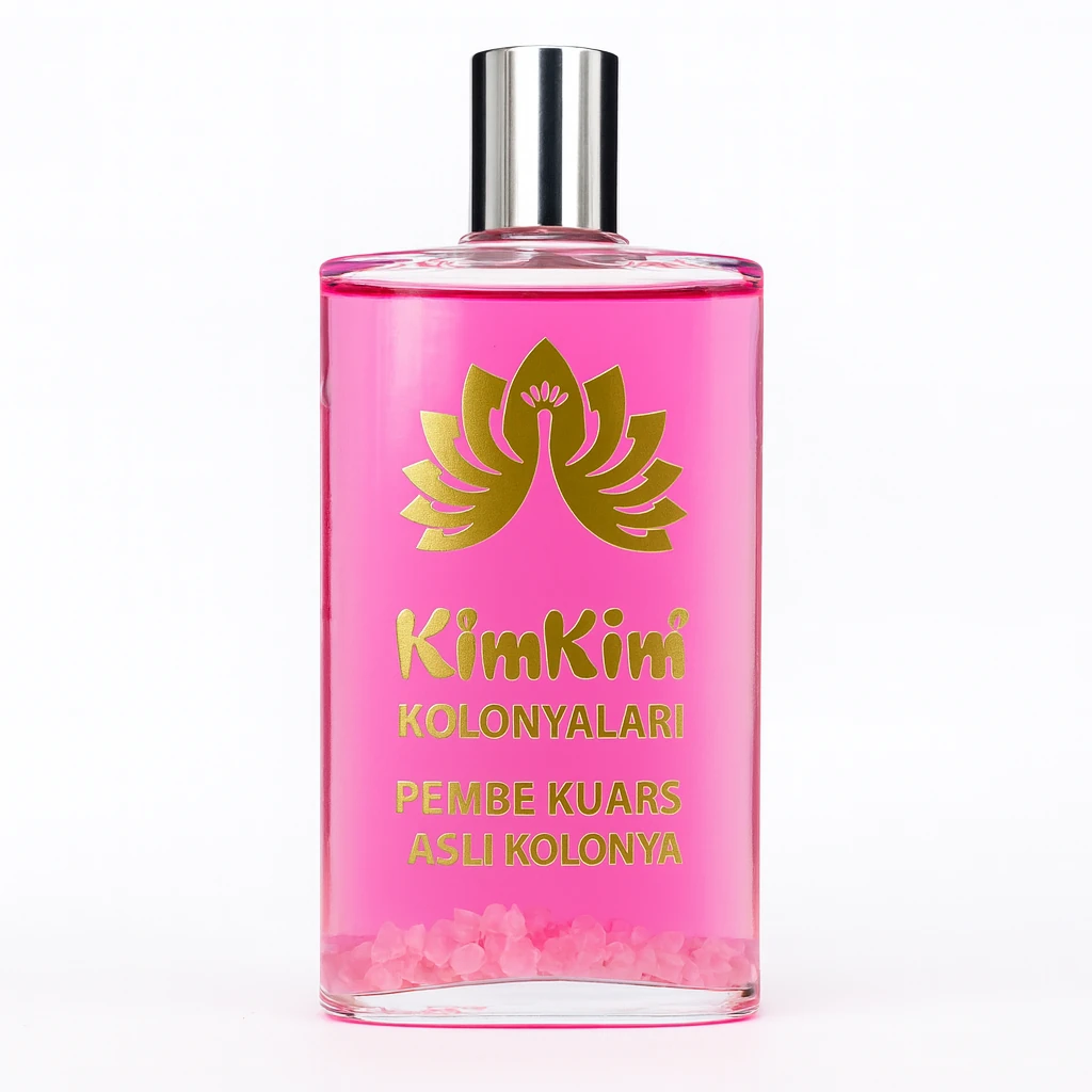 Pembe Kuvars Taşlı Kolonya