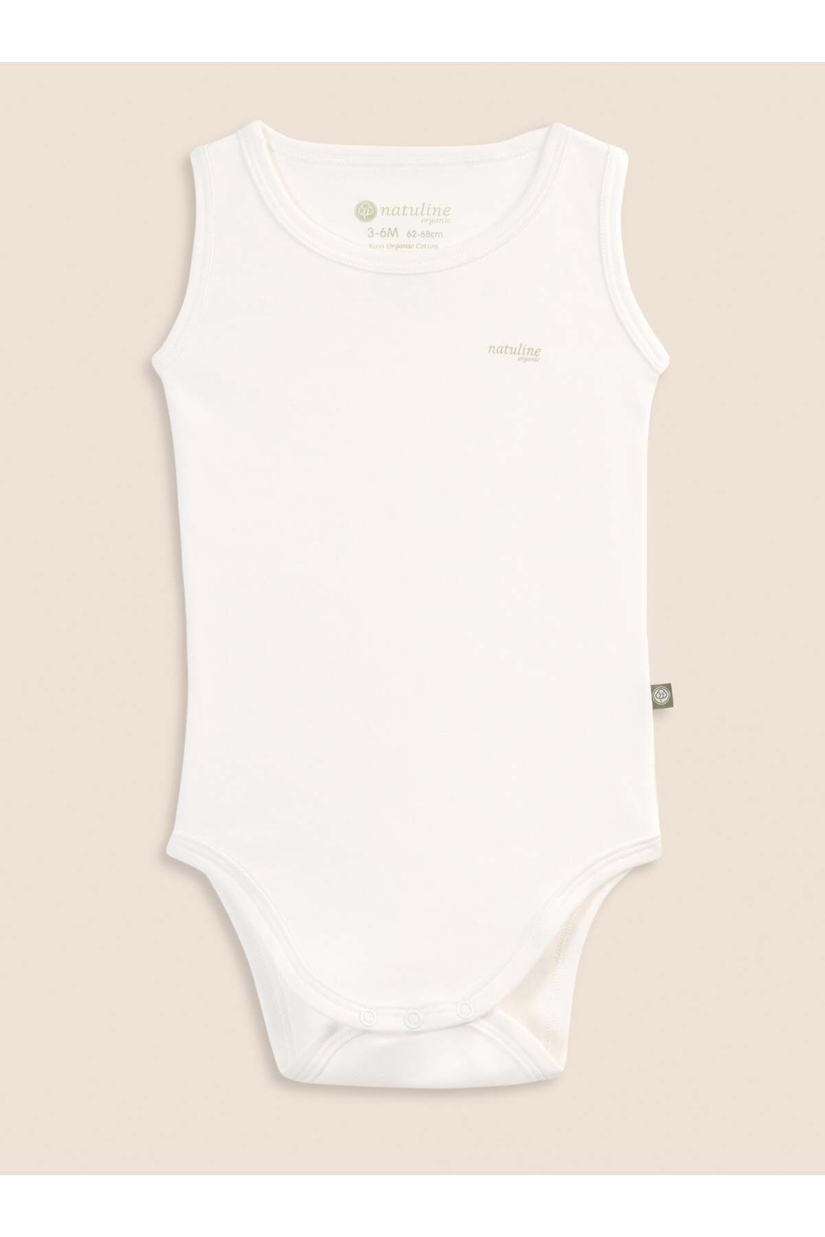 Bebek Body Organik Pamuk Sıfır Kol Basic Nature Zıbın 4'lü paket