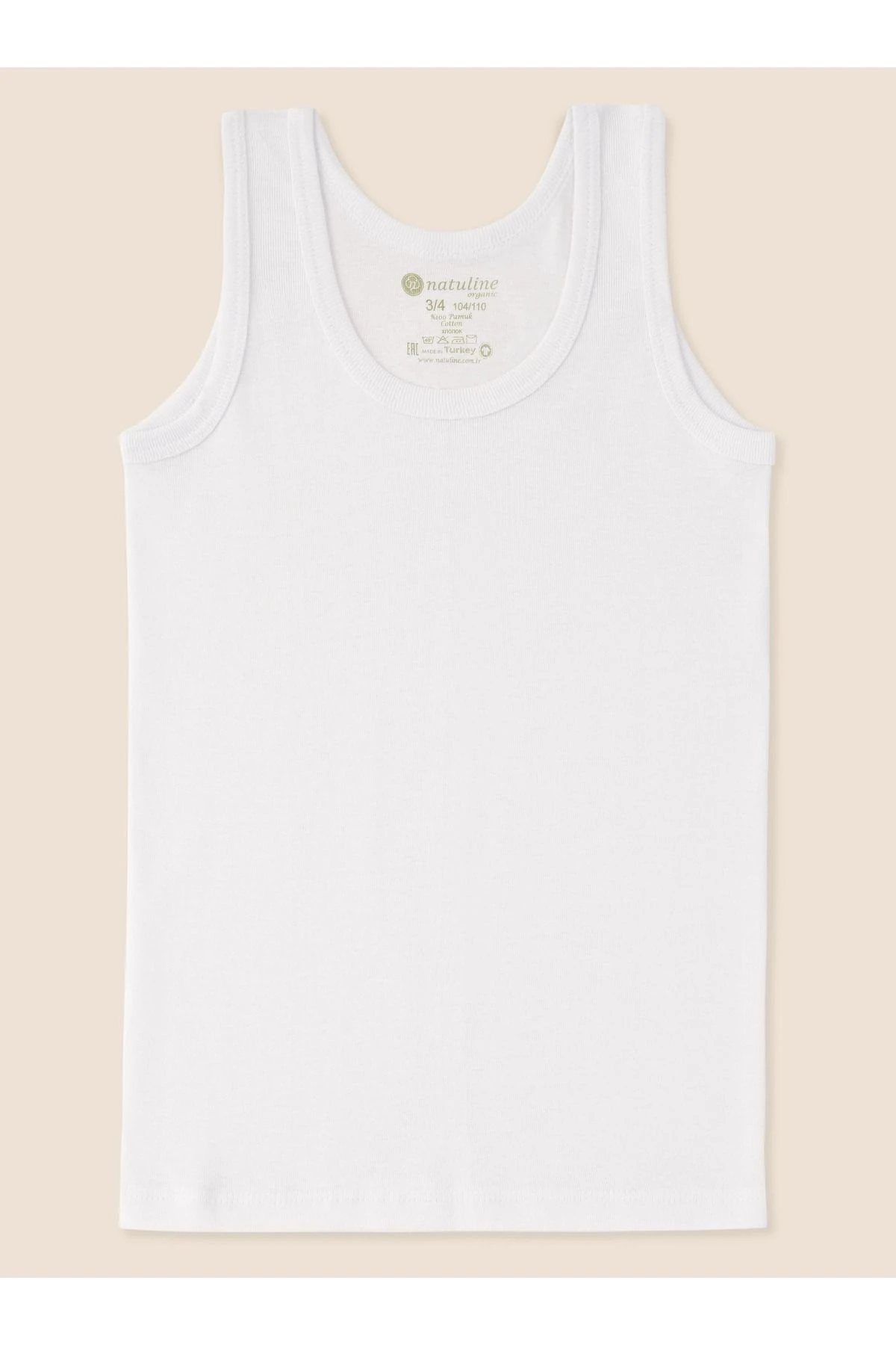 Erkek Çocuk Organik Pamuk Ribana Atlet 3'lü Paket