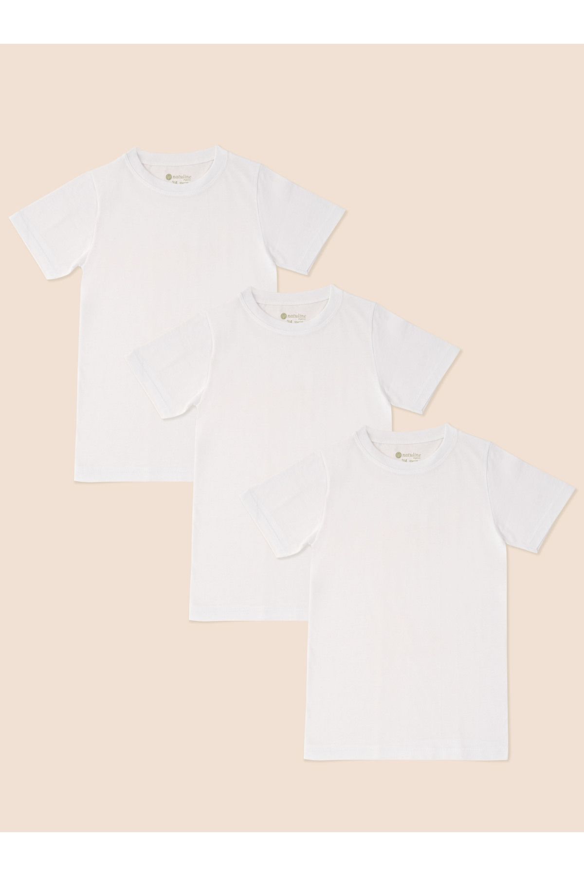 Erkek / Kız Çocuk Organik Pamuk Penye T-Shirt 6'lı Paket