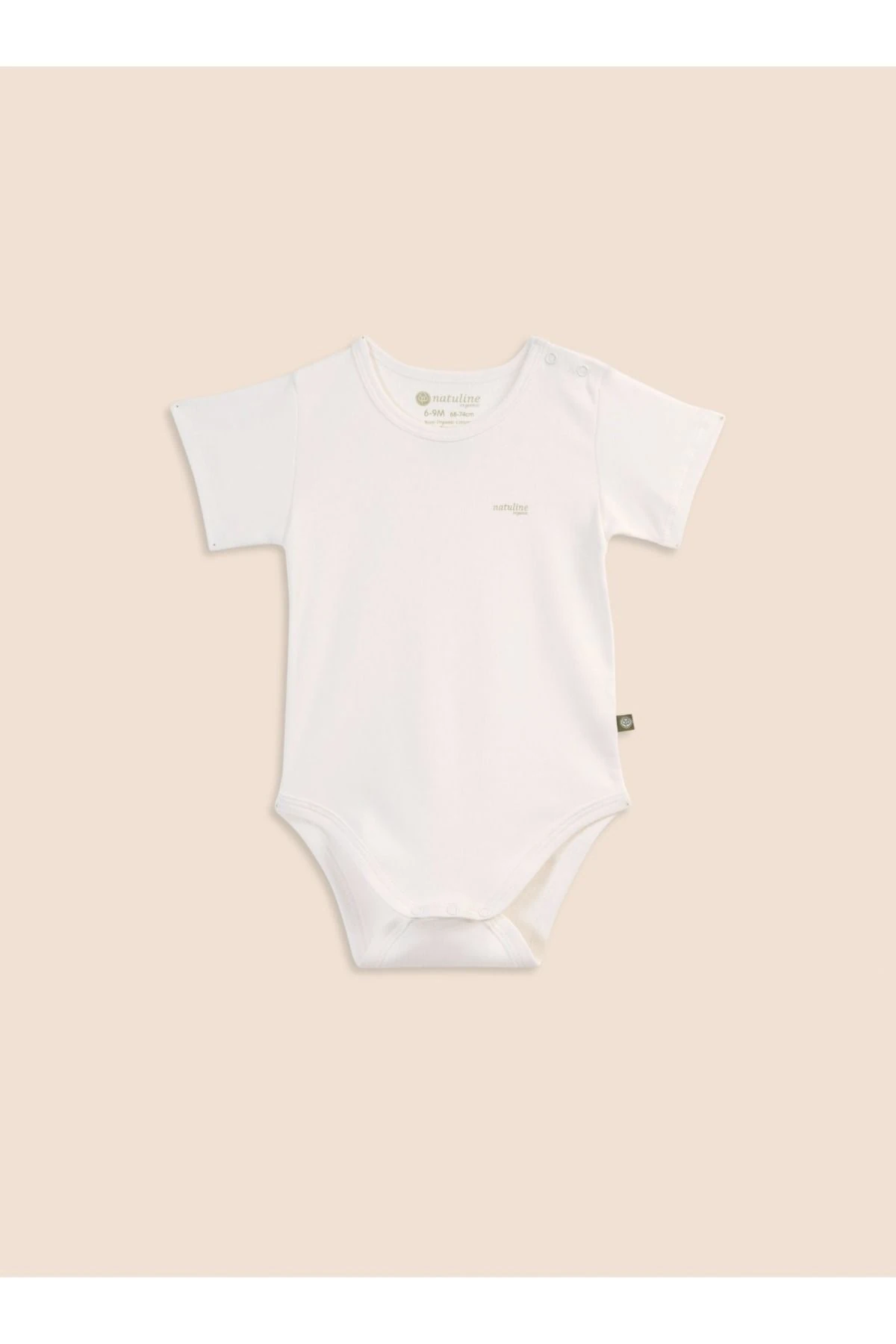 Bebek Body Organik Pamuk Kısa Kol Basic Nature Zıbın 2'li paket