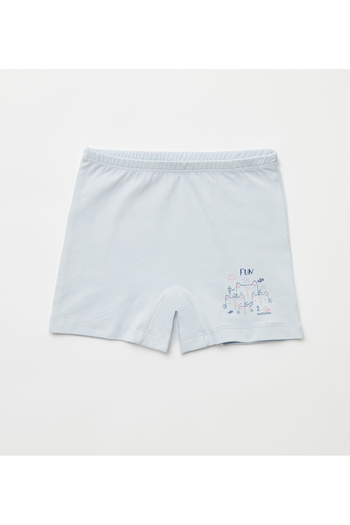 Kız Çocuk Organik Pamuklu Likralı Boxer Fun Cat 4'lü Paket