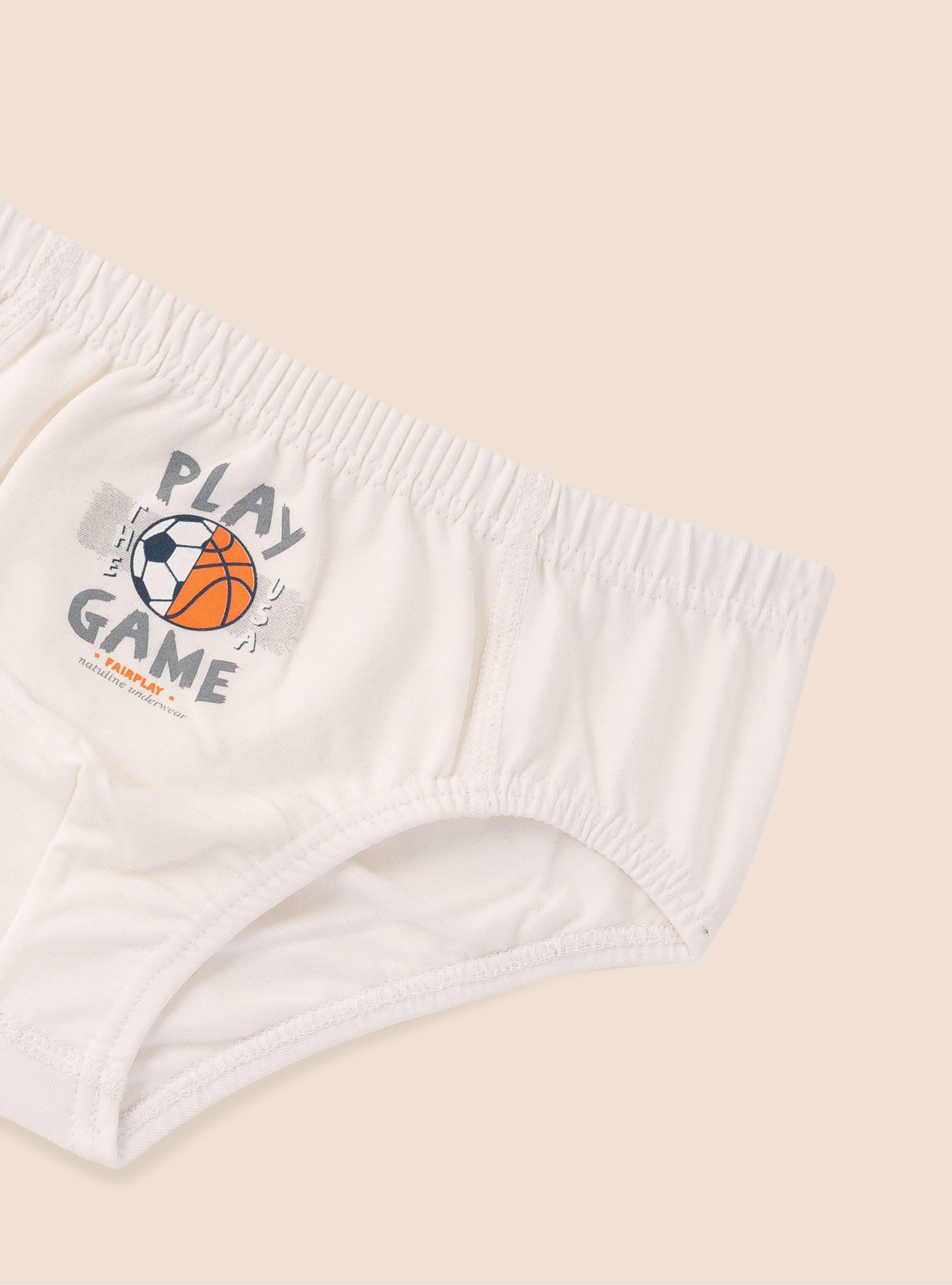 Erkek Çocuk Organik Pamuklu Likralı Slip Play Game 3'lü Paket